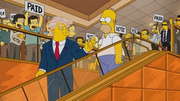 Los Simpson habían anticipado que Donald Trump sería presidente