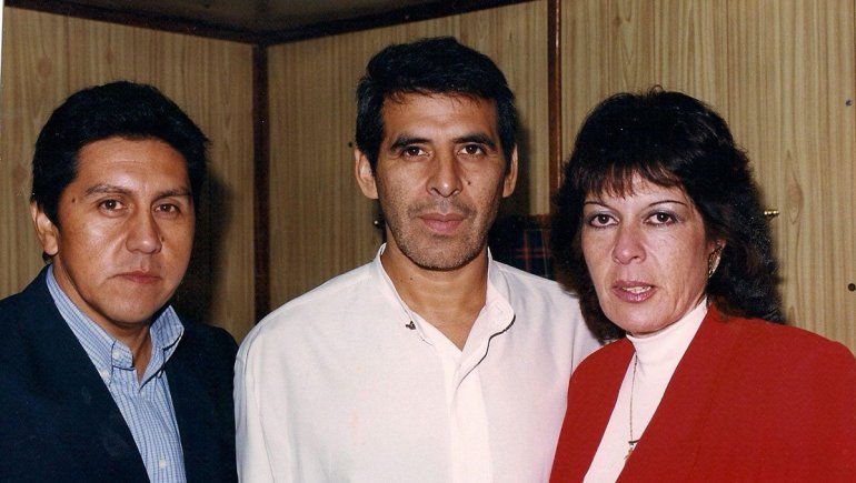 Lindolfo Inostroza, Peteco Carabajal y Adela Bausela.