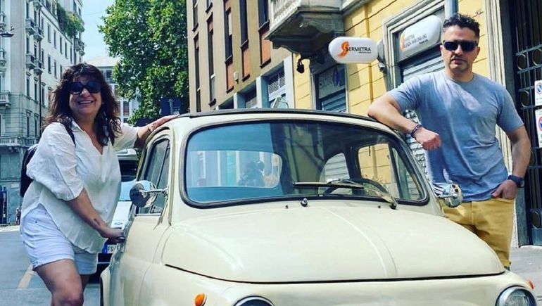 Ángel de Brito y Andrea Taboada no pueden volver al país