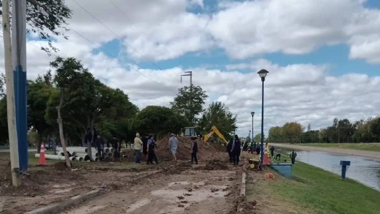 El accidente se produjo en una excavación por una obra de cloacas.