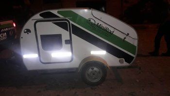 encontraron la casilla rodante que robaron de un estacionamiento encontraron la casilla rodante que robaron de un estacionamiento