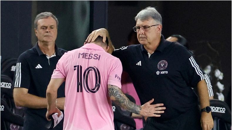 Lionel Messi tocado y al banco en otra final del Inter Miami: hora y TV