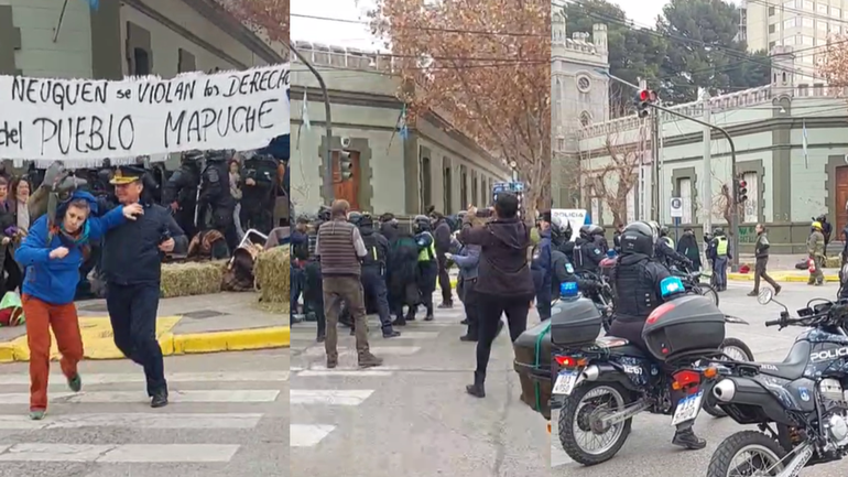 La Policía llevó a cabo la orden de desalojo del acampe mapuche en Neuquén