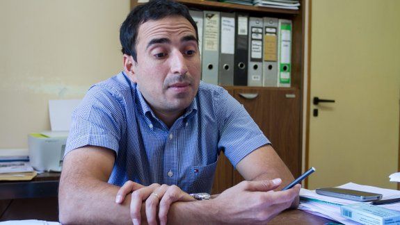 Hernán Trujillo, referente administrativo de la zona Alto Valle de Trabajo realizó ayer una inspección junto a Uatre. &nbsp; 