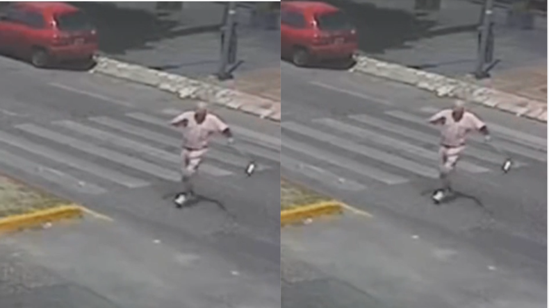 El colectivo no logró frenar a tiempo. | LMCipolletti.com El colectivo no logró frenar a tiempo.