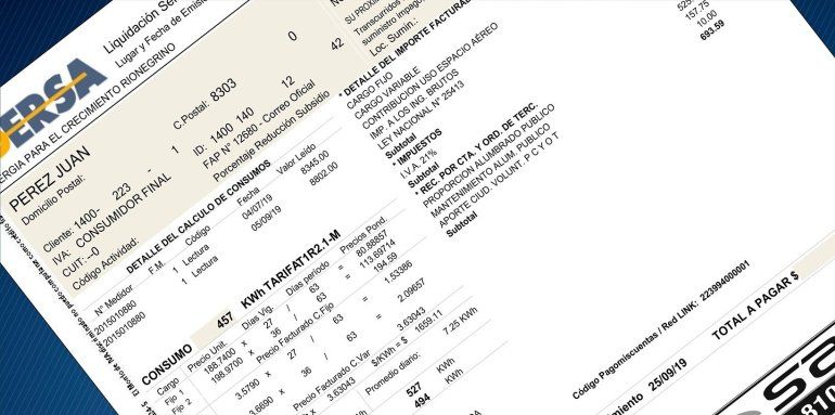 El EPRE analiza las tasas municipales incluidas en la factura de electricidad.