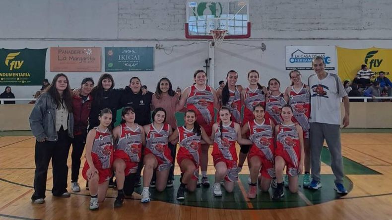 El plantel U15 de la Escuela Municipal de Básquet de  Cipolletti .