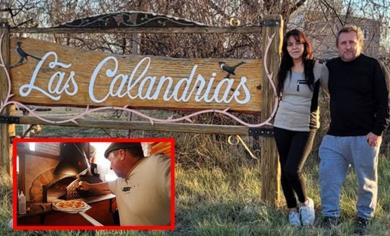 Doris y el Ruso, dos soñadores que abrieron una pizzería en plena chacra.