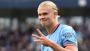 Haaland igualó una marca de Messi en la clasificación del Manchester City