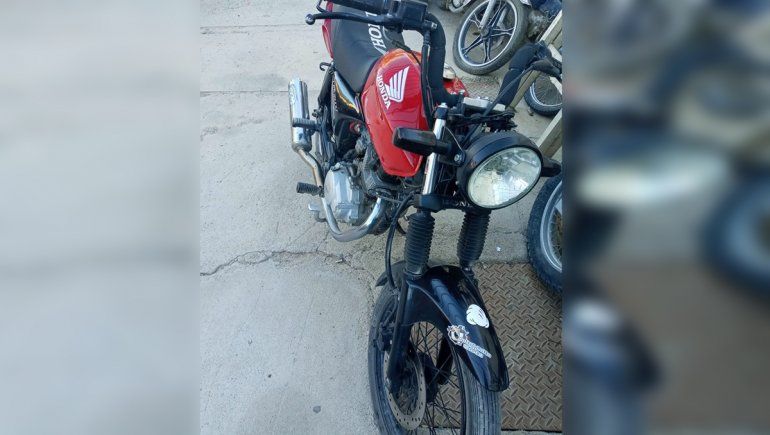 Recuperaron en Allen una moto que había sido robada en Neuquén