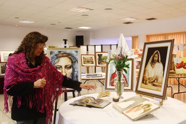Machado inauguró su exposición anual de pintura