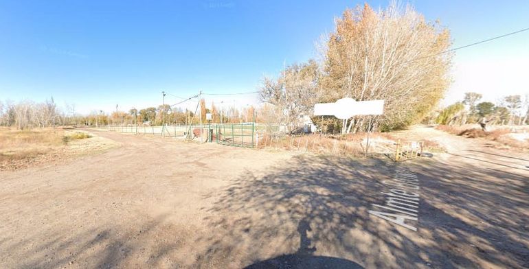 La cancha del Club Almafuerte, donde se produjeron los hechos denunciados por la mujer. 