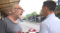 video: golpean a un periodista en vivo y un conductor insulta a victoria villarruel