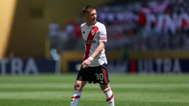 Así fue la última imagen de Franco Mastantuono con la ropa de River en Estados Unidos