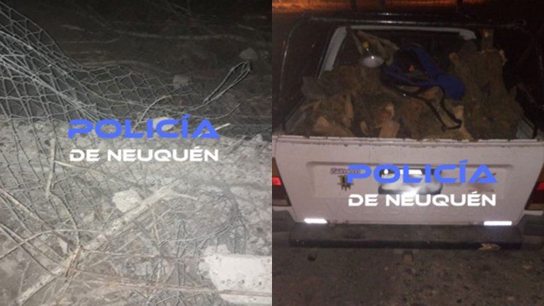 La policía logró dar con los delincuentes.