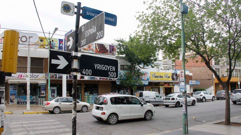 El incidente vial ocurrió en la esquina de Yrigoyen y España