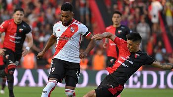 Miguel Borja anotó los dos goles de River.