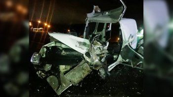 murio un joven en un choque frontal en la autovia norte