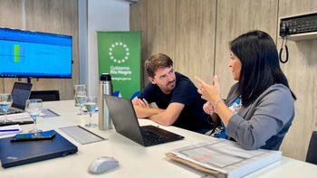 La reuniones comenzaron en Cipolletti con el intendente Rodrigo Buteler. Foto: Gentileza.