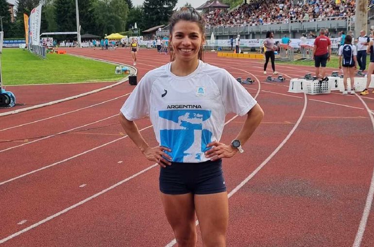 Martina Escudero en la jornada del miércoles en Italia