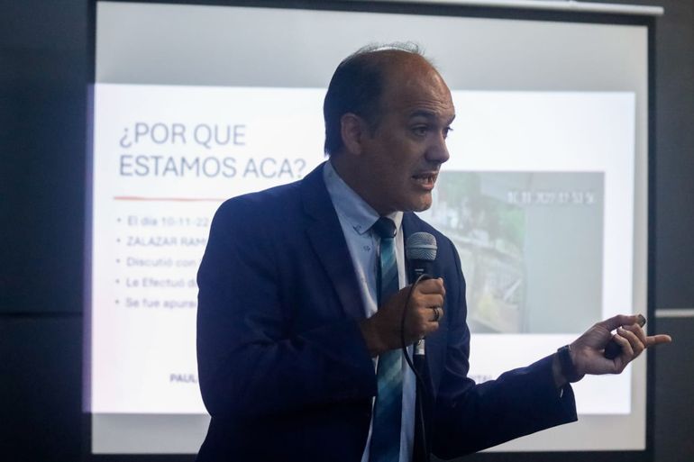 El fiscal Santiago Márquez Gauna pidió declarar la culpabilidad del acusado. El fiscal Santiago Márquez Gauna pidió declarar la culpabilidad del acusado.