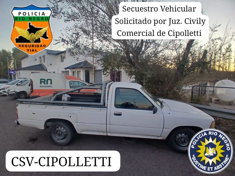 El Cuerpo de Seguridad Vial de Cipolletti logró detener una camioneta que contaba con pedido activo de secuestro. El Cuerpo de Seguridad Vial de Cipolletti logró detener una camioneta que contaba con pedido activo de secuestro.