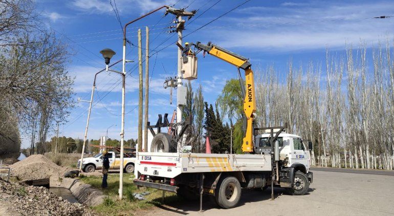 Habrá cinco cortes de energía en Cipolletti por tareas de Edersa