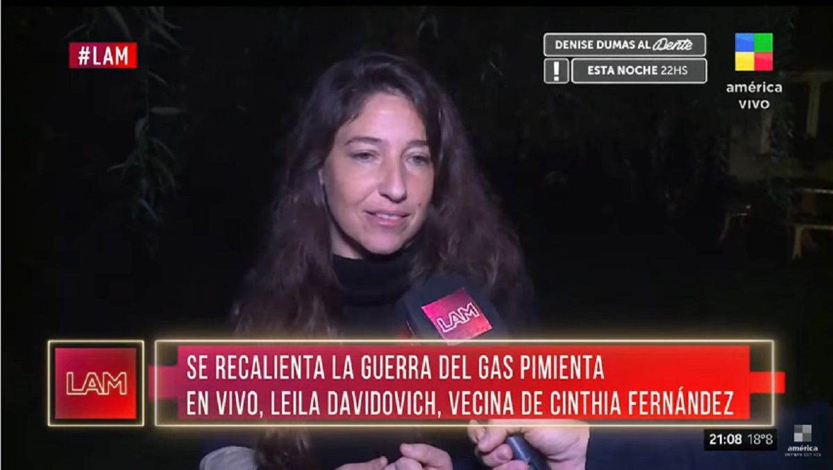 Habló la vecina de Cinthia Fernández y ésta la tildó de cholula