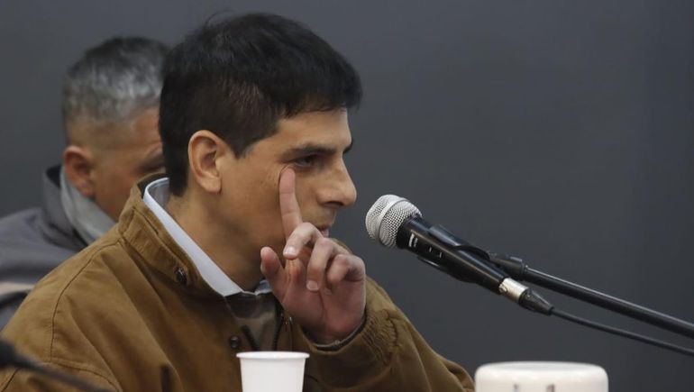 Pablo Parra declaró en el juicio en su contra. Dijo ser inocente del femicidio de Agustina Fernández. Foto: Anahí Cárdena.