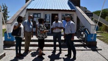 La ministra de Turismo de recorrida por la zona. 