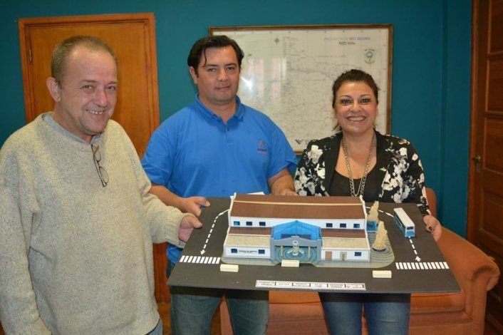 Maqueta futura Terminal de micros de Allen.&nbsp;