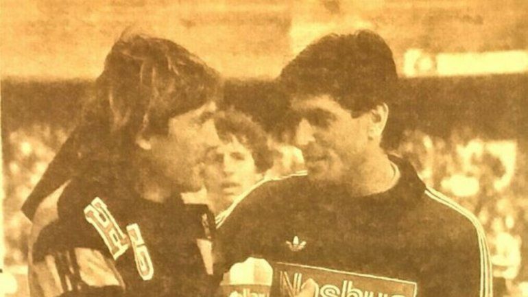 El Loco Gatti y el Pato Fillol en aquellos tiempos.