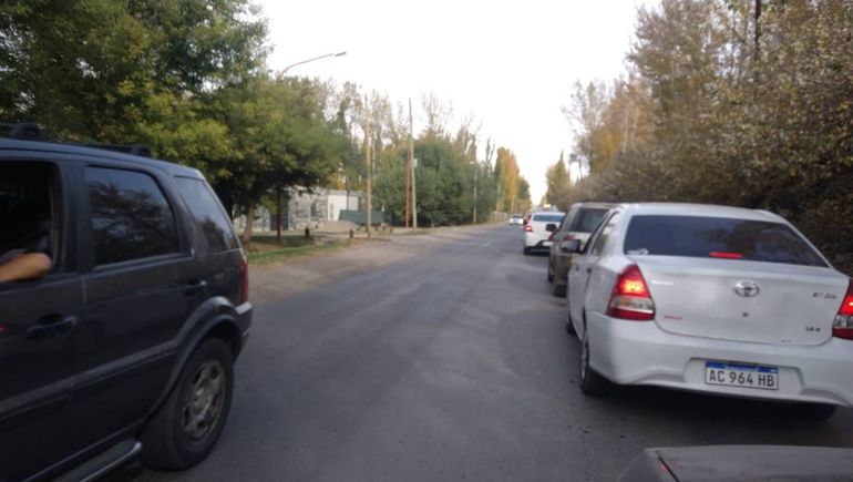 Las obras en la Ruta 151 provocan largas filas y demoras