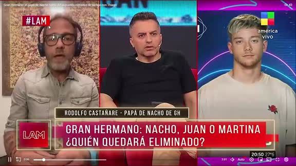 El papá de Nacho cree que su hijo no está enamorado de Thiago.