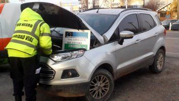 secuestraron camioneta con documentacion y patente trucha