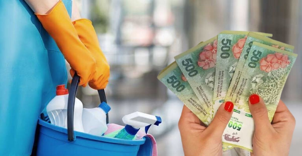 Con el nuevo aumento, las empleadas domésticas para tareas generales, con retiro cobrarán $1184 la hora y $145.230,50 el mes.