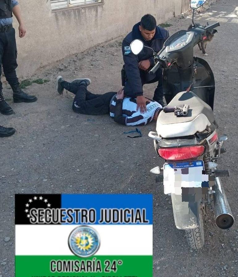 El portador del arma quedó detenido.