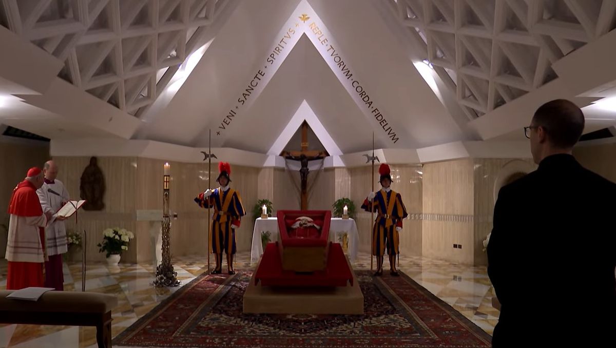 Los restos del Papa Francisco permanecerán desde el miércoles en la Basílica de San Pedro hasta su funeral del sábado.