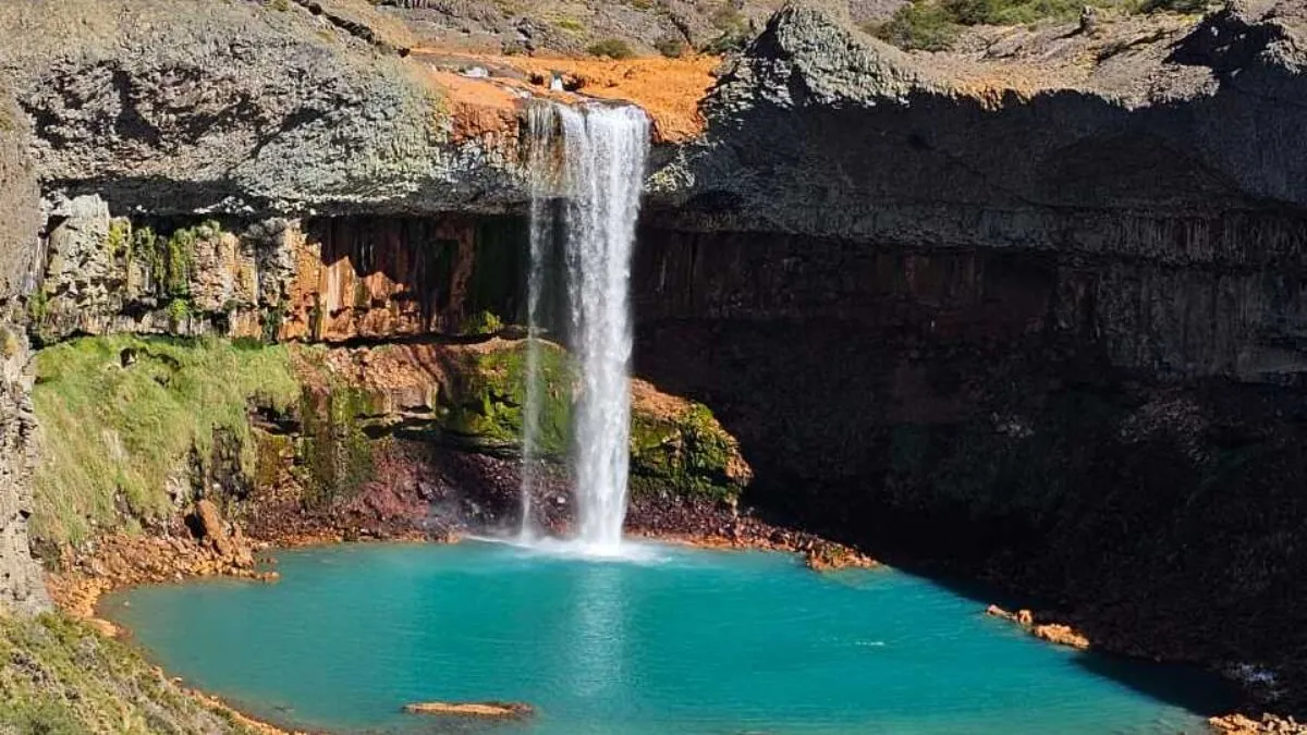 El Salto del Agrio en Neuquén.&nbsp;