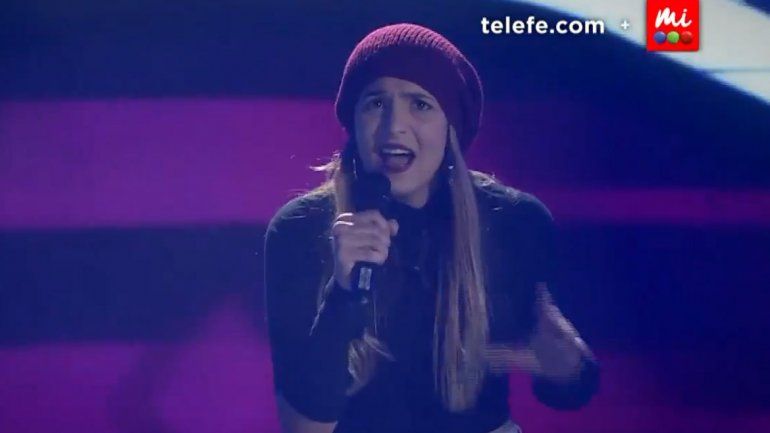 Una joven neuquina participó en La Voz y sorprendió a todo el jurado