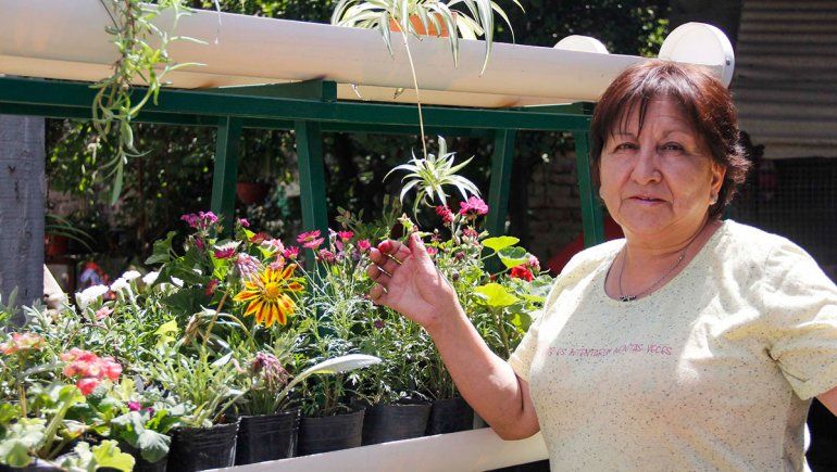 Inés sorprende  a los vecinos con  su vivero móvil