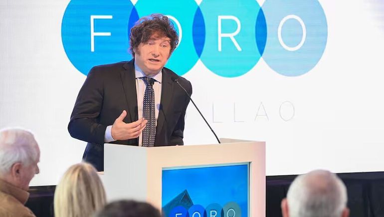 Javier Milei en el Foro Llao Llao 2022.