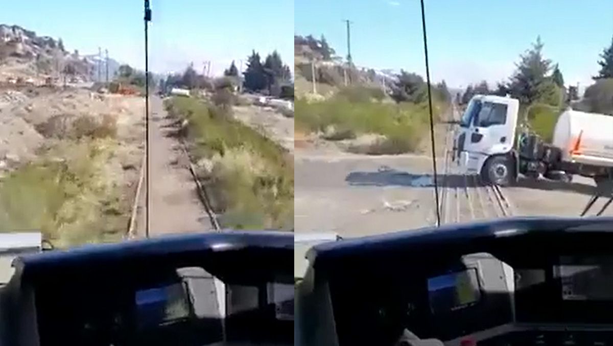 Video: así fue el choque del Tren Patagónico con un camión cisterna