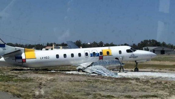 Se despistó un avión en el aeropuerto de Mendoza
