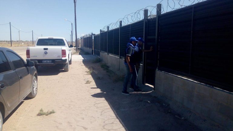 Allanamiento en un predio de Centenario