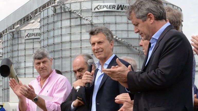 El presidente Macri y parte de su gabinete