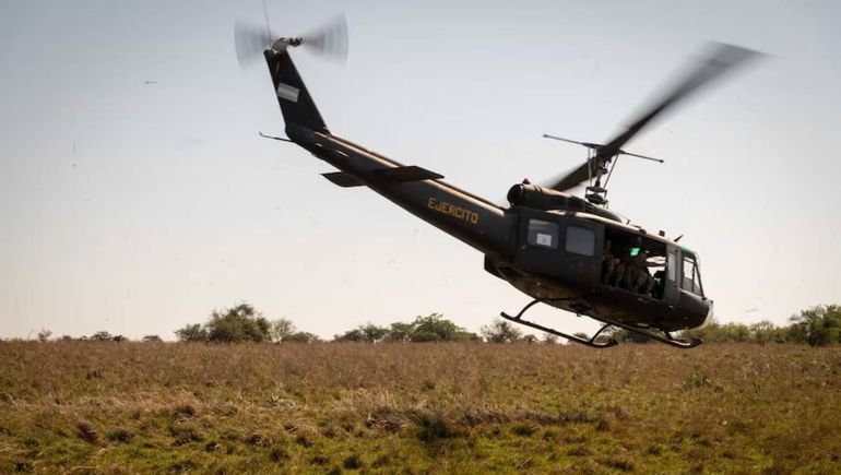 Accidente aéreo en Tunuyán: cayó un helicóptero del Ejército Argentino