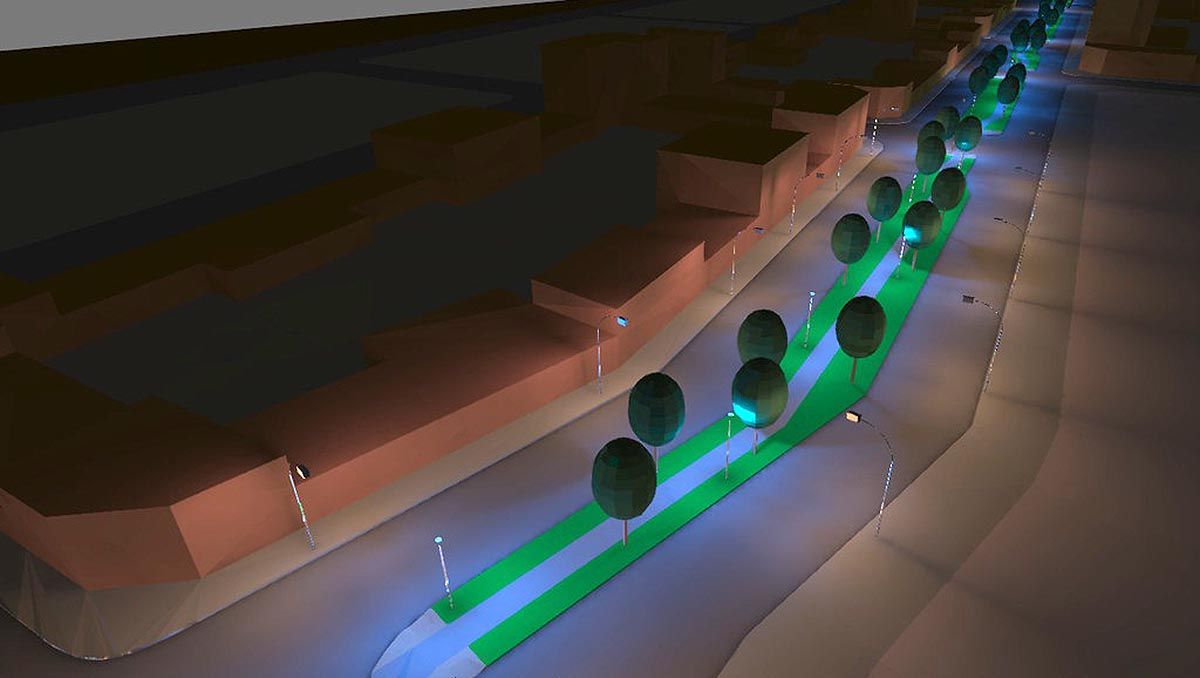 Licitan la nueva luminaria para la bicisenda de calle Alem