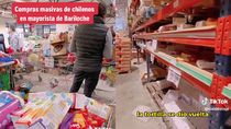 de chile a bariloche para hacer las compras: el video de una tiktoker que se hizo viral