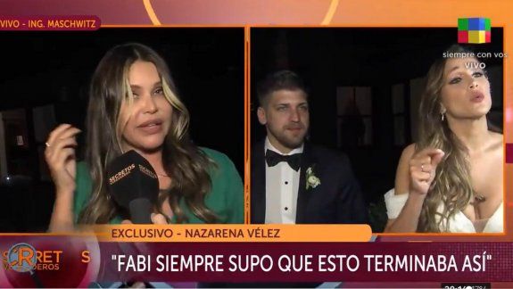 Nazarena Vélez sobre la boda de Barbie: No paro de llorar